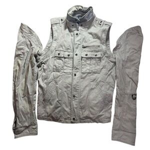 Nicole Men's Versatile Light Gray Vest